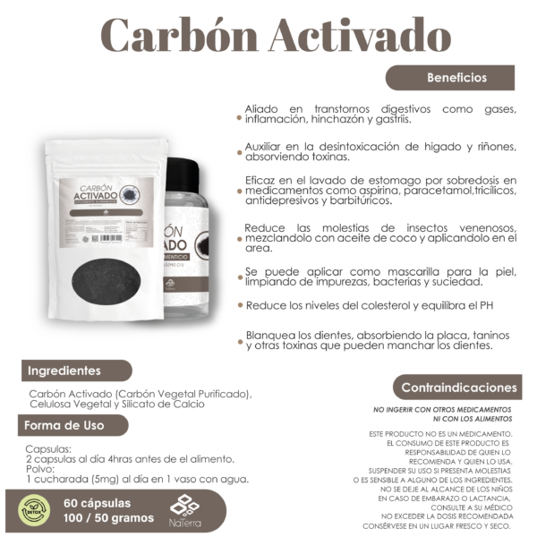 Carbon Activado 100gra
