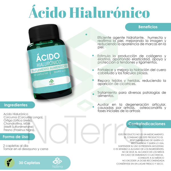 Ácido Hialurónico 30 Capletas