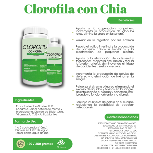 Clorofila con Chia 120gra