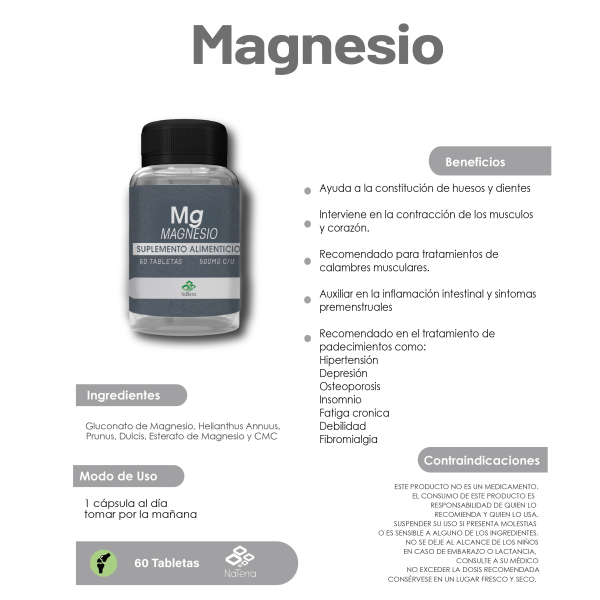 Magnesio 60 Capsulas