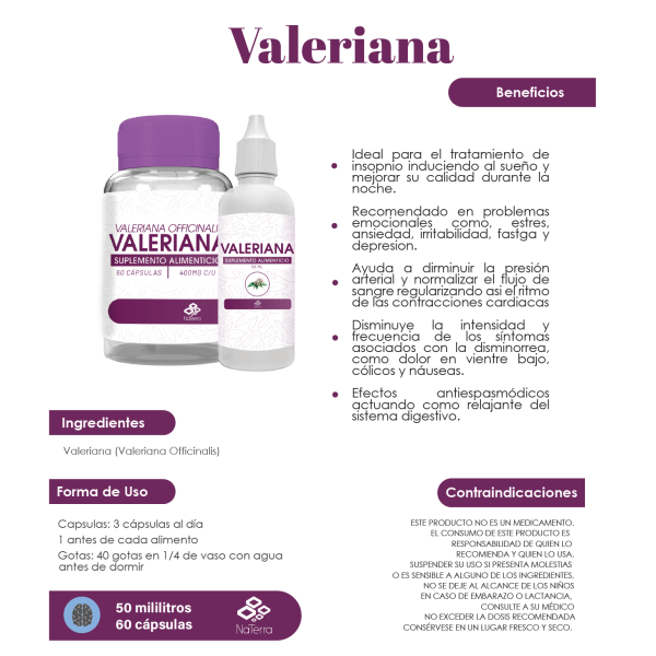 Valeriana 60 capsulas