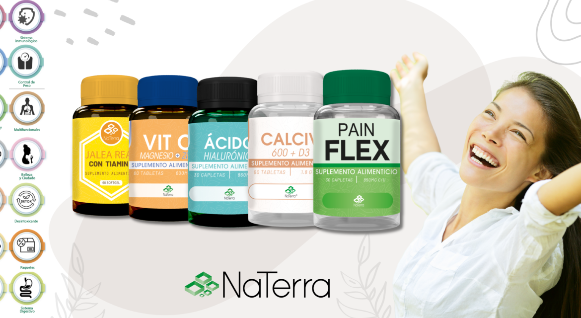 Naterra tienda naturista, los mejores suplementos en méxico para un estilo de vida saludable